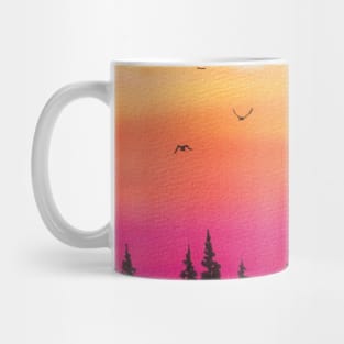 Watercolor sunset Mug